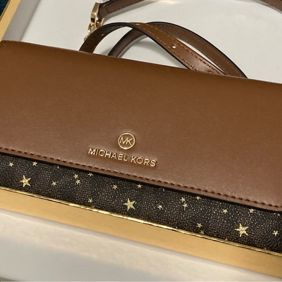 MK Jet Set Charm Large Wallet on a Chain NWT - Picture 2 of 12